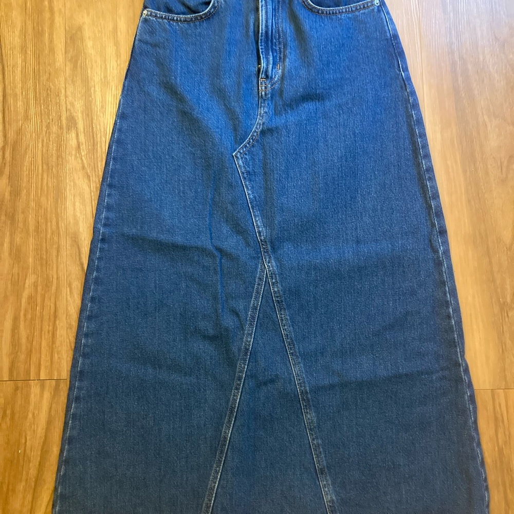 Muji Blue Denim Skirt